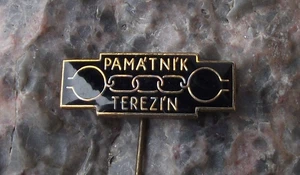 Theresienstadt Deutsches KZ Theresienstadt Manakel Ketten Pin Anstecker - Bild 1 von 6