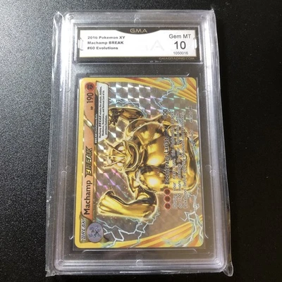 2016 Pokemon Machamp #60 XY Break Evolutions GMA 10 GEM MINT Holo - Image 1 of 4