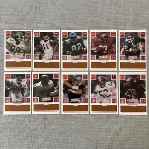 1986 McDonald's ORANGE All-Star Team Rub Off 10 Cards Lot Simms Long Allen +more - Picture 1 of 4