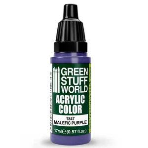 Green Stuff World Acrylic Color Paint - MALEFIC PURPLE 17ml - Picture 1 of 2