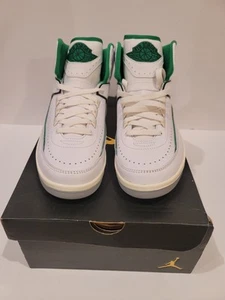 Nike Air Jordan 2 Retro White/Lucky Green GS [DQ8562 -103] Sz 7Y = Wm Us 9 - Picture 1 of 6