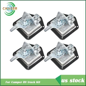 4pcs Trailer Door Latch T-Handle Locking Camper RV Truck Tool Box w/Key - Picture 1 of 7