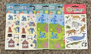 Vintage 5 Packungen - 2 Blätter pro Packung Sandylion Blue's Clues & Tieraufkleber - Bild 1 von 7
