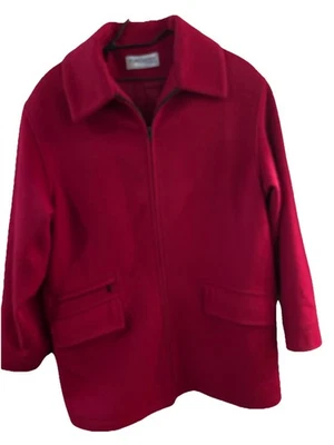 Abrigo rojo de lana/nylon para mujer Forecaster of Boston de colección talla 10 Navidad Invierno Foto 1 de 4