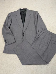 Traje Stafford Para Hombres 46S 37x26 Gris Lana 2 Piezas Chaqueta Pantalones Conjunto De Colección Hecho en EE. UU. - Imagen 1 de 24