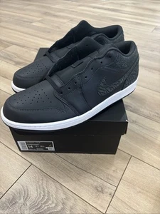 Nike Air Jordan 1 Low SE Men's Shoes FB9907-001 Size 14 Black Elephant - Picture 1 of 6