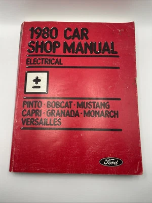 1980 年福特汽车店维修手册电动野马 Capri Pinto 原始设备制造商原装 — 第 1/4 张图片