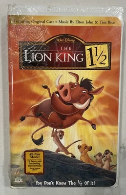 New & Sealed: Walt Disney THE LION KING 1-1/2 on VHS - ELTON JOHN, TIM RICE - Image 1 of 4