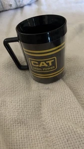 Raupe "Katze" Traktoren altes Logo Diesel Vintage Retro Kaffeebecher Kunststoff - Bild 1 von 4