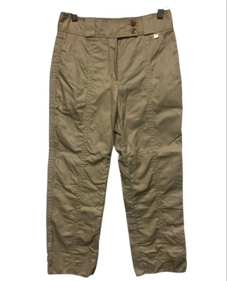 Женские бежевые хлопковые брюки Louis Vuitton - Изображение 1 из 4