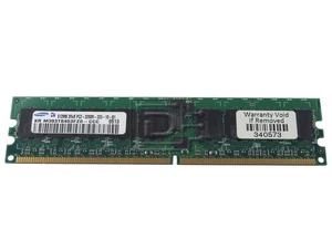 512MB 240p PC2-3200 CL3 18c 32x8 2Rx8 DDR2-400 1.8V ECC RDIMM - Picture 1 of 1