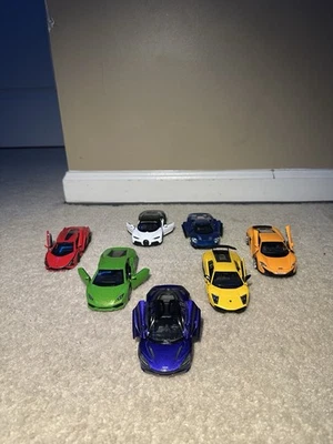 Mini Cars: Lamborgini, McLaren, Ford, and Bugatti. - Image 1 of 4