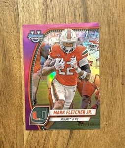 2024 Bowman University Mark Fletcher Jr Chrome Fuchsia Refractor /150 RC - Picture 1 of 2