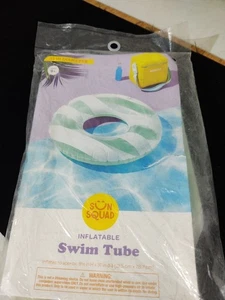 "Tubo de natación inflable Sun Squad rosa 31"" piscina de verano" - Imagen 1 de 3