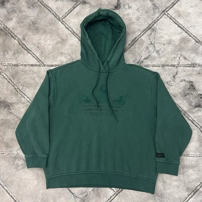 Adidas x Marimekko Trefoil Embroidered Logo Forest Green Hoodie - XS Unisex Wmns - Image 1 of 4