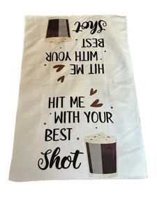 NEW kitchen hand towel microfiber 15x23 inches coffee - Picture 1 of 2