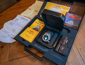 Breitling Emergency E76321 Full Set Watch - Navy Blue - Picture 1 of 19