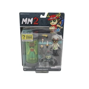 Roblox MM2 DevSeries Research Facility Set New 7pc Figures Lab Capsule w Code - Picture 1 of 2