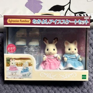 Sylvanian Families Friends Juego de Patinaje sobre Hielo Época CalicoCritters Conejo Gato Japón - Imagen 1 de 12