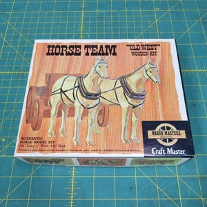 Wagon Masters Horse Team Old West Wooden Kit Opened - Bild 1 von 2