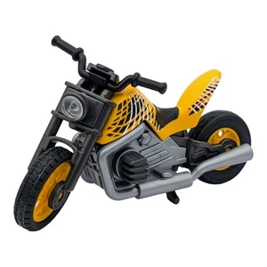 Playmobil moto gris/amarilla carretera vehículo ciudad taller casa - Imagen 1 de 1