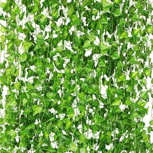 24er Pack Künstliche Efeu Rebe Girlanden Gefälschte Hängepflanzen für Garten Home Office - Bild 1 von 8