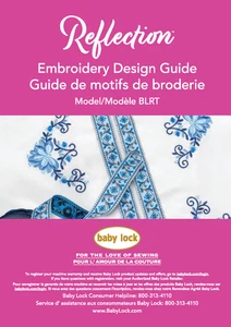 Baby Lock Reflection BLRT Embroidery Design Guide: Coil Bound 63 Pages - Picture 1 of 2