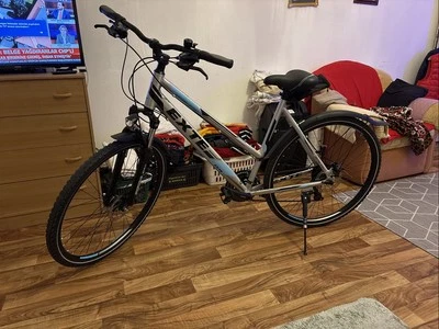 Exte Santiago Sheet 28 Zoll Fahrrad, 24 Gänge, Neu, Silber/Blau,Rahmengröße 55cm - Bild 1 von 3