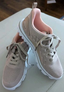 Propet Damen Comfort Sneaker beige Schnürung leicht Gr. 7,5AA ~ schön! - Bild 1 von 9
