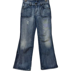 Jeans Diesel Vintage Y2K Donna 28 Made in Italy Anticato Svasato Gamba Larga - Foto 1 di 5