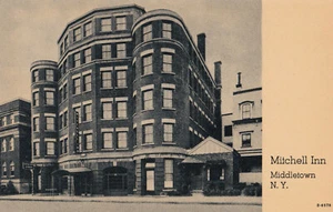 1930er Postkarte Mitchell Inn Middletown NY Curteich-Chicago unbenutzt KJ - Bild 1 von 2
