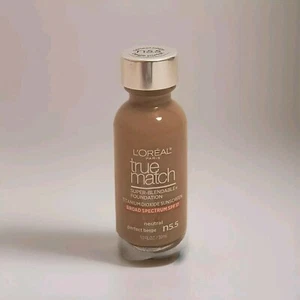 LOREAL TRUE MATCH SUPER BLENDABLE MAKEUP N5.5 PERFECT BEIGE 1.0oz - Picture 1 of 3