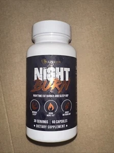 Alpha Lion Night Burn Nighttime Fat Burner Weight Loss Sleep Aid 60 Capsules New - Picture 1 of 1