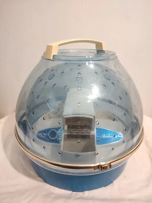 Винтажный женский фен Sunbeam контролируемый тепла шляпа 1960-х/1970-х рабочий синий - Изображение 1 из 4