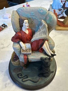 1991 Curtis Publishing Norman Rockwell " Sitting Pretty " Statue - Picture 1 of 6