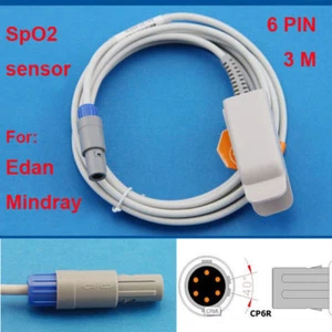 Sensore sonda sensore 6 pin SpO2 per Mindray PM9000 PM8000 7000 PM6201 Edan Biocare - Foto 1 di 5