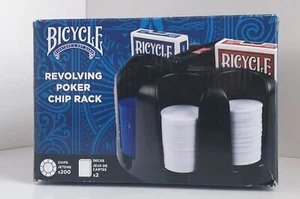 NIB Bicycle Revolving Poker Chips 2 Deck Premium Gaming Cards Rack Novelty NEW - Picture 1 of 9