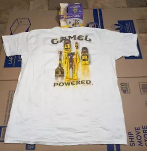 NIB Vintage 1994 Joe Camel Cigarettes Nascar Racing Powered T-Shirt XL - Picture 1 of 4