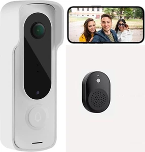 VIDEOCITOFONO WI-FI PER ESTERNO SENZA FILI SMART CAM DOORBELL CAMPANELLO WIRELES - Foto 1 di 4