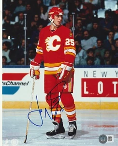 JOE NIEUWENDYK Signed Calgary FLAMES 8x10 PHOTO Beckett Auth (BAS) - Picture 1 of 2