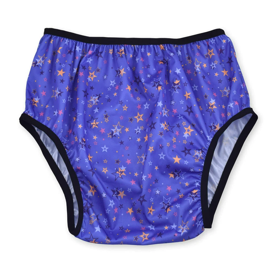 Pantalones Silencio Impermeables - Cubierta de Pañales para Adultos - Estrellas Azules Foto 1 de 1
