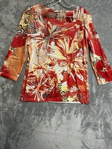Emerge World Wear Floral Top Size M - Picture 1 of 7
