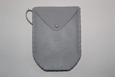 Mask Holder Portable Face Mask Personal Carry Silicone Case School Office - Imagem 1 de 3