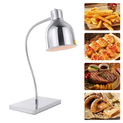 Food Heat Lamp Food Warming Light 360° Rotating Food Warming Lamp Silver 250W - Image 1 of 4