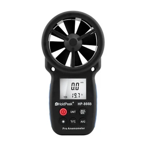 HoldPeak Digital Windgeschwindigkeitsmesser Anemometer Windkältemesser Luftstrom messen - Bild 1 von 6