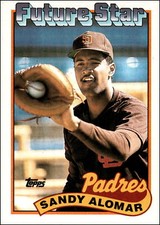 1989 Topps #648 Sandy Alomar Future Star Rookie San Diego Padres