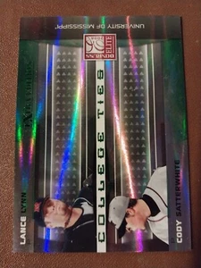 2008 LANCE LYNN CODY SATTERWHITE ELITE ROOKIE CARD RC #CTC15 MISSISSIPPI /500 - Picture 1 of 2