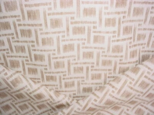 1-5/8Y Brunschwig & Fils 8019135 Mira Print Beige Mosaic Linen Upholstery Fabric - Picture 1 of 4