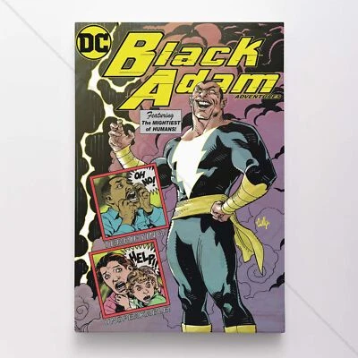 Póster negro Adam lienzo DC cómic portada arte impresión #55008 Foto 1 de 4