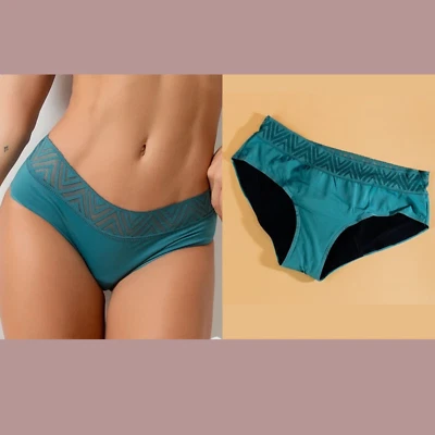 NWT Thinx [ XXS ] Hiphugger Period Moderate Absorbency Underwear Pine #5224 - Image 1 of 4